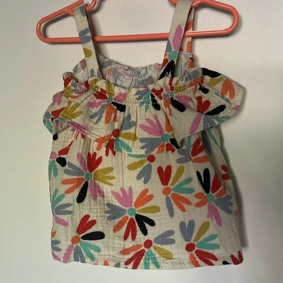 Floral gauze tank - Picture 2 of 3